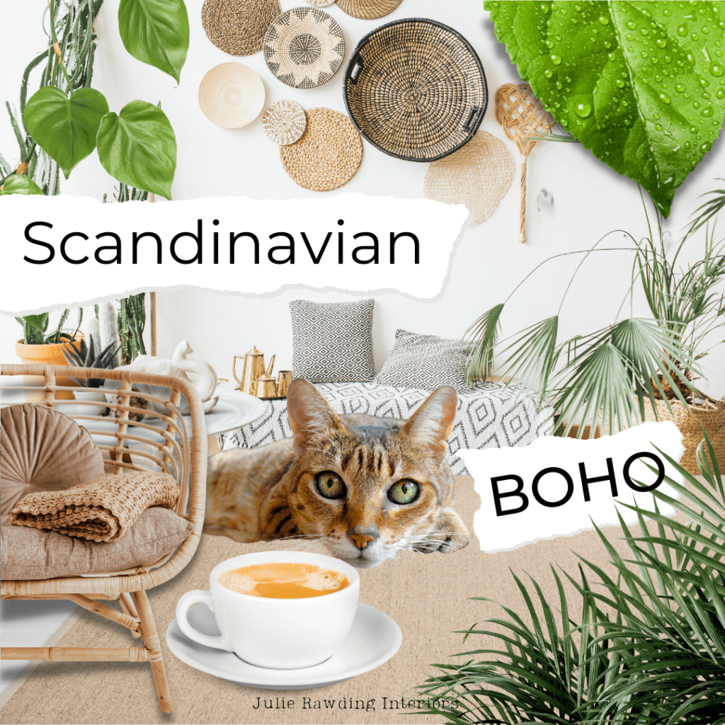 healthy home -Scandinavian bohemian collage 