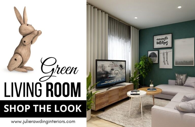 green living room shop the look