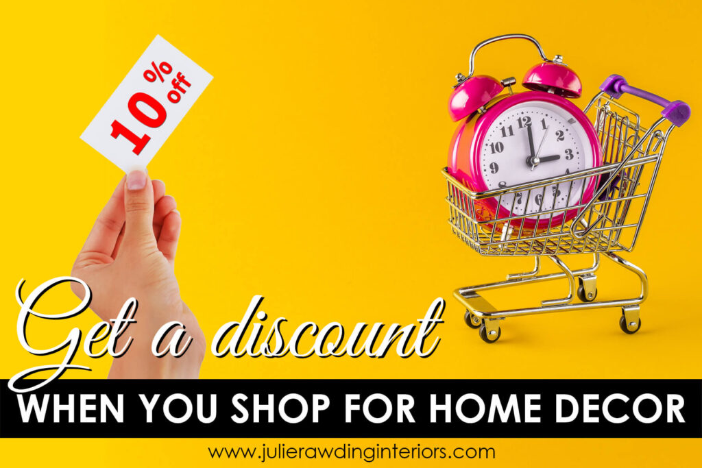 Get a discount when you shop for home decor