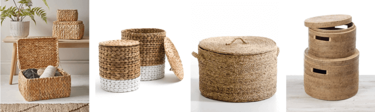 Storage Boxes and Baskets with lids