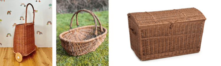 wicker Storage Boxes and Baskets
